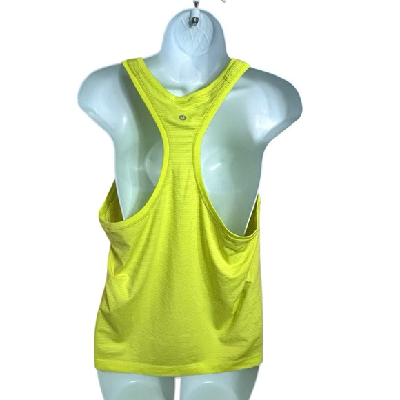 Lululemon Swiftly Tech Racerback 2.0 Sz 12 Highlight Yellow Sweat-Wicking Tee - Picture 6 of 10